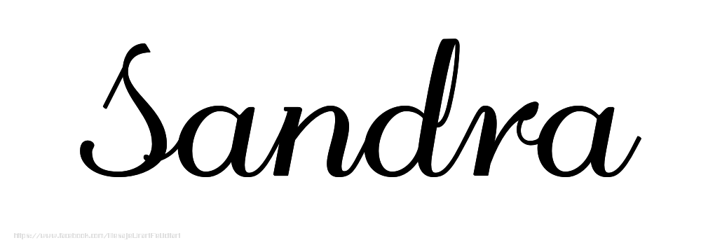 Felicitari cu numele tau - Imagine cu numele Sandra - Scris de mână