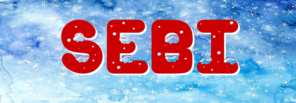 Felicitari cu numele tau - Poza cu numele Sebi - Iarna
