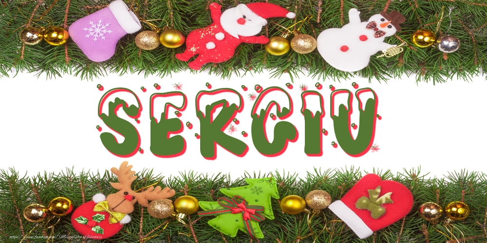 Felicitari cu numele tau - Poza cu numele Sergiu de Craciun