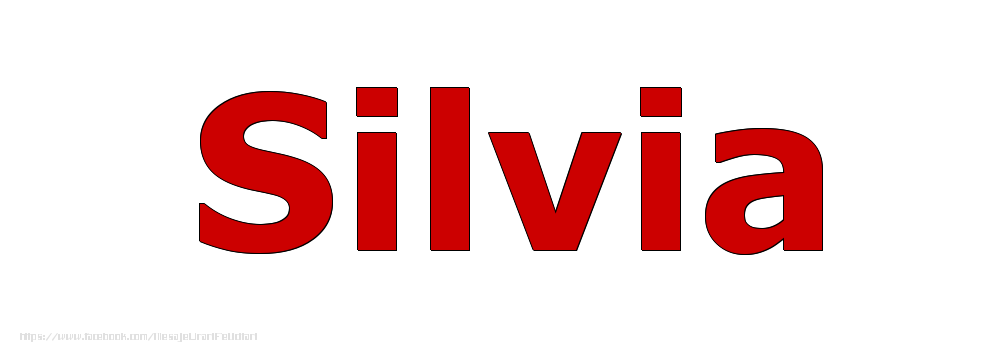 Felicitari cu numele tau - Poza cu numele Silvia - Rosu