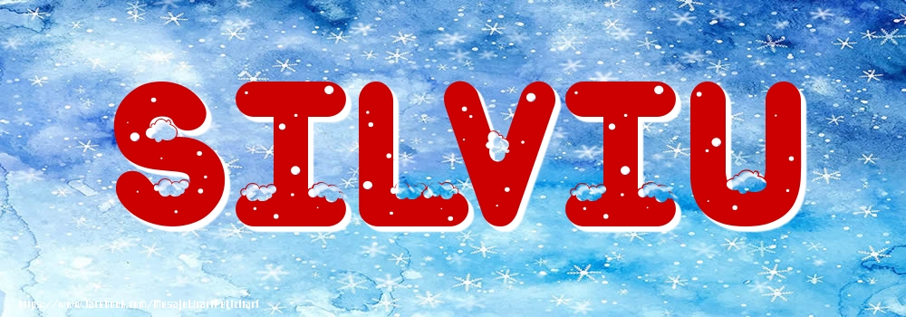 Felicitari cu numele tau - Poza cu numele Silviu - Iarna