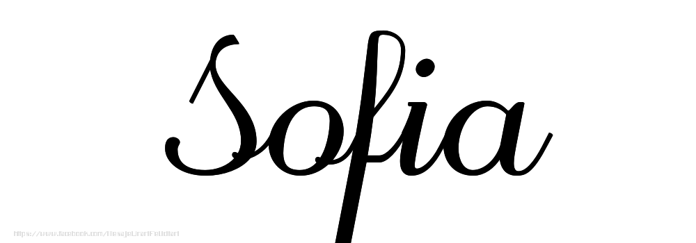 Felicitari cu numele tau - Imagine cu numele Sofia - Scris de mână