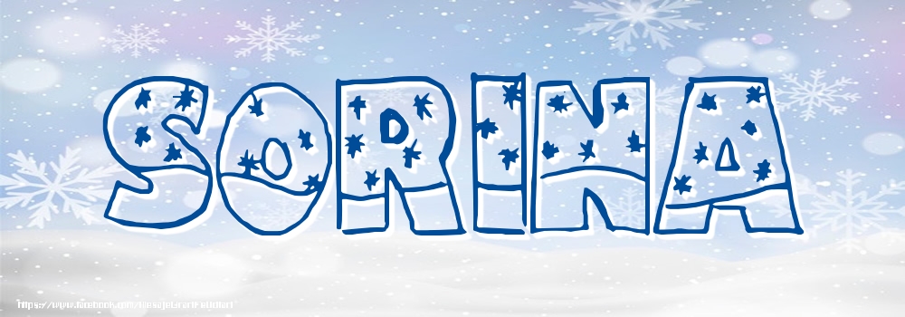 Felicitari cu numele tau - Imagine cu numele Sorina - Iarna