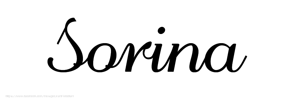 Felicitari cu numele tau - Imagine cu numele Sorina - Scris de mână