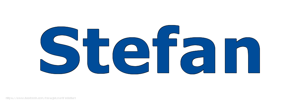 Felicitari cu numele tau - Poza cu numele Stefan - Albastru