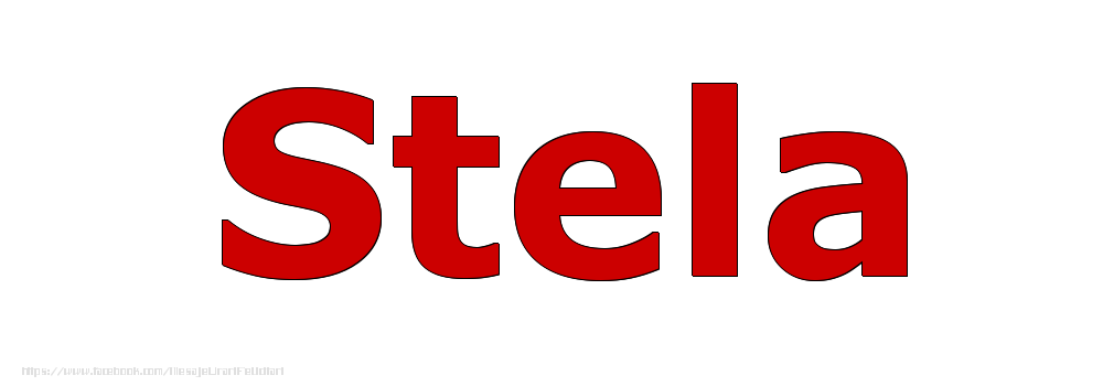 Felicitari cu numele tau - Poza cu numele Stela - Rosu