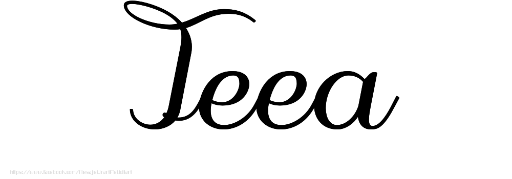 Felicitari cu numele tau - Imagine cu numele Teea - Scris de mână