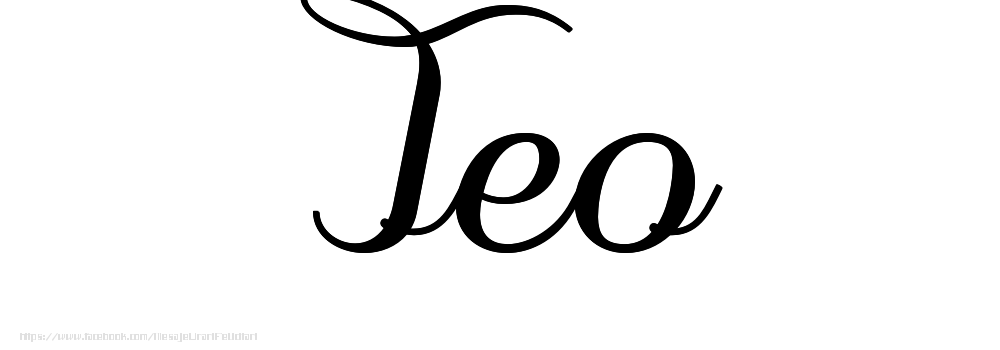 Felicitari cu numele tau - Imagine cu numele Teo - Scris de mână