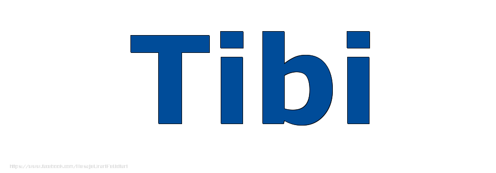 Felicitari cu numele tau - Poza cu numele Tibi - Albastru