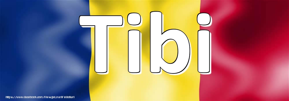 Felicitari cu numele tau - Numele Tibi pe steagul României
