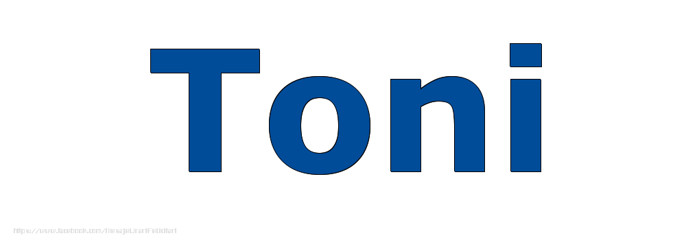 Felicitari cu numele tau - Poza cu numele Toni - Albastru