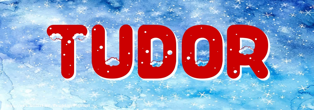 Felicitari cu numele tau - Poza cu numele Tudor - Iarna