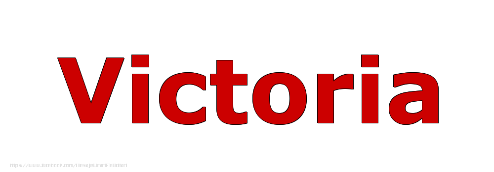 Felicitari cu numele tau - Poza cu numele Victoria - Rosu