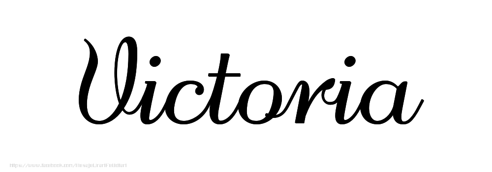 Felicitari cu numele tau - Imagine cu numele Victoria - Scris de mână