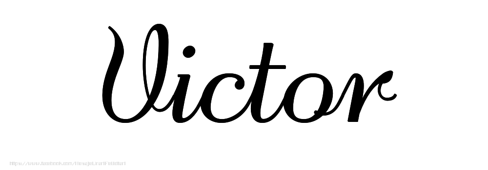 Felicitari cu numele tau - Imagine cu numele Victor - Scris de mână