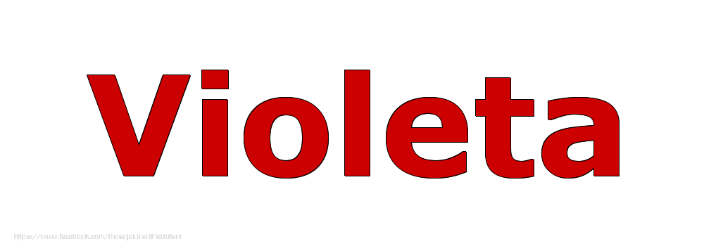 Felicitari cu numele tau - Poza cu numele Violeta - Rosu