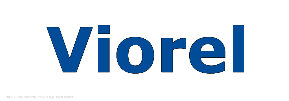 Felicitari cu numele tau - Poza cu numele Viorel - Albastru