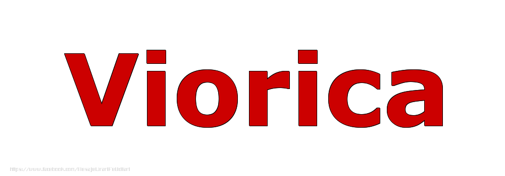 Felicitari cu numele tau - Poza cu numele Viorica - Rosu