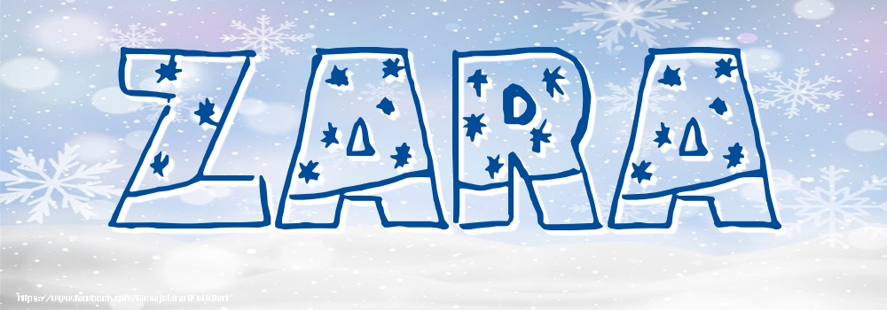 Felicitari cu numele tau - Imagine cu numele Zara - Iarna