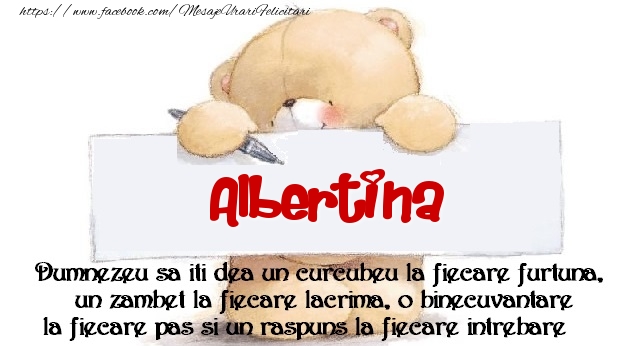 Felicitari de prietenie - Mesaj pentru prieteni! Albertina