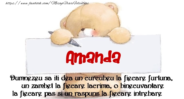 Felicitari de prietenie - Ursuleti | Mesaj pentru prieteni! Amanda