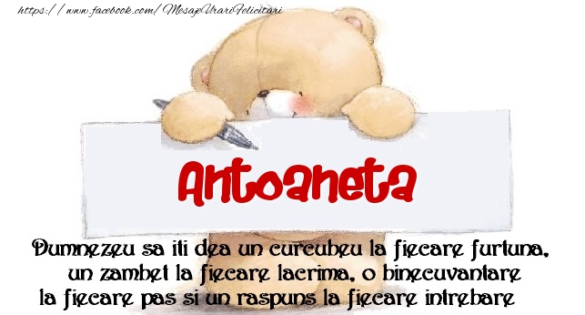 Felicitari de prietenie - Ursuleti | Mesaj pentru prieteni! Antoaneta