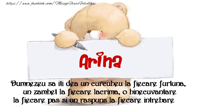 Felicitari de prietenie - Ursuleti | Mesaj pentru prieteni! Arina