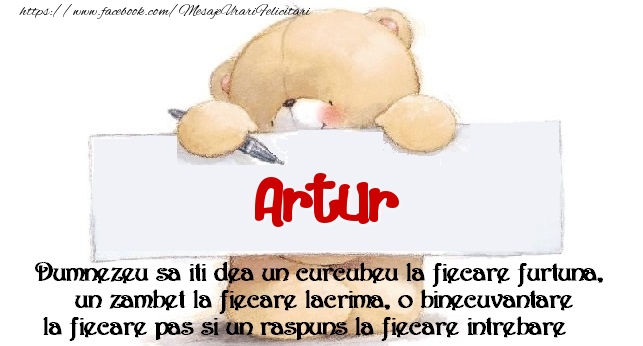 Felicitari de prietenie - Ursuleti | Mesaj pentru prieteni! Artur