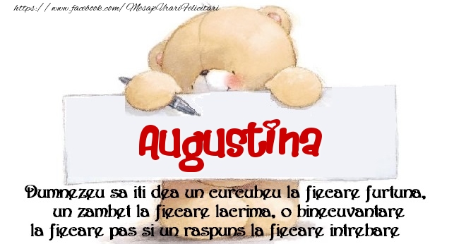 Felicitari de prietenie - Mesaj pentru prieteni! Augustina