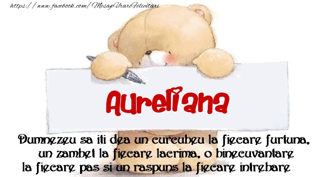Felicitari de prietenie - Mesaj pentru prieteni! Aureliana
