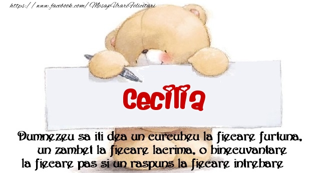 Felicitari de prietenie - Ursuleti | Mesaj pentru prieteni! Cecilia