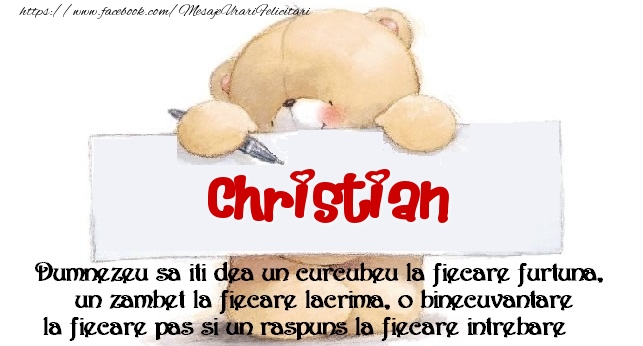 Felicitari de prietenie - Ursuleti | Mesaj pentru prieteni! Christian