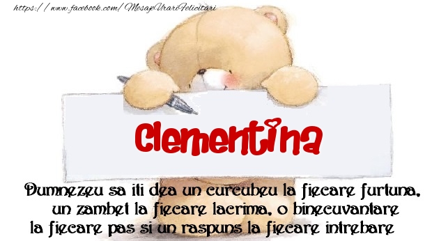 Felicitari de prietenie - Mesaj pentru prieteni! Clementina