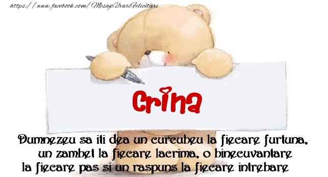 Felicitari de prietenie - Mesaj pentru prieteni! Crina
