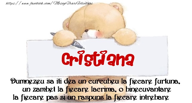 Felicitari de prietenie - Ursuleti | Mesaj pentru prieteni! Cristiana