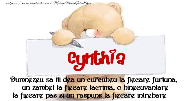 Felicitari de prietenie - Ursuleti | Mesaj pentru prieteni! Cynthia