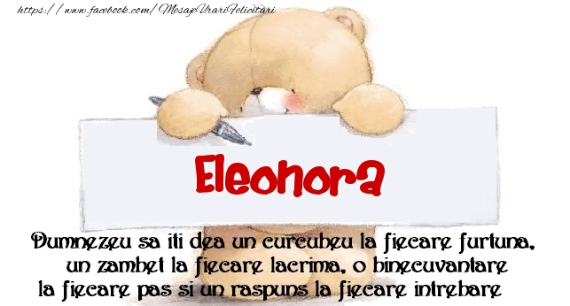 Felicitari de prietenie - Ursuleti | Mesaj pentru prieteni! Eleonora