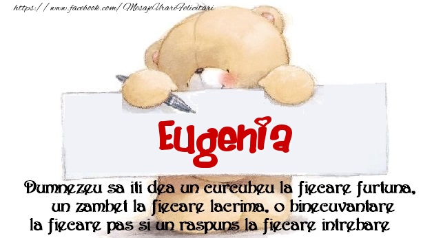 Felicitari de prietenie - Ursuleti | Mesaj pentru prieteni! Eugenia