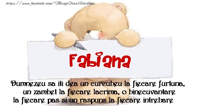 Felicitari de prietenie - Ursuleti | Mesaj pentru prieteni! Fabiana