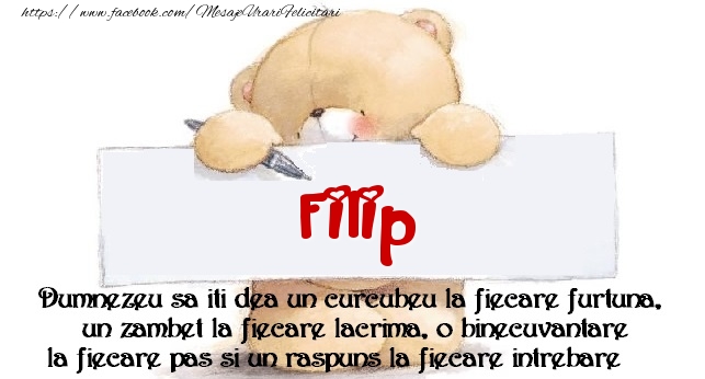 Felicitari de prietenie - Ursuleti | Mesaj pentru prieteni! Filip