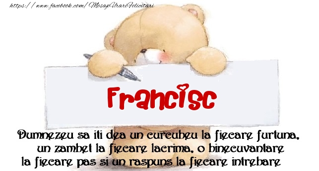 Felicitari de prietenie - Ursuleti | Mesaj pentru prieteni! Francisc