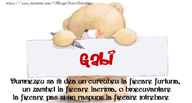 Felicitari de prietenie - Ursuleti | Mesaj pentru prieteni! Gabi