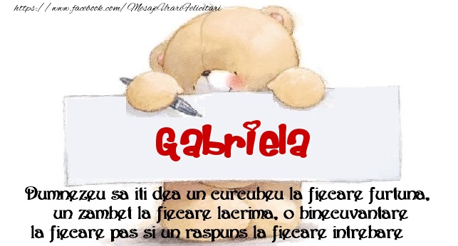 Felicitari de prietenie - Ursuleti | Mesaj pentru prieteni! Gabriela