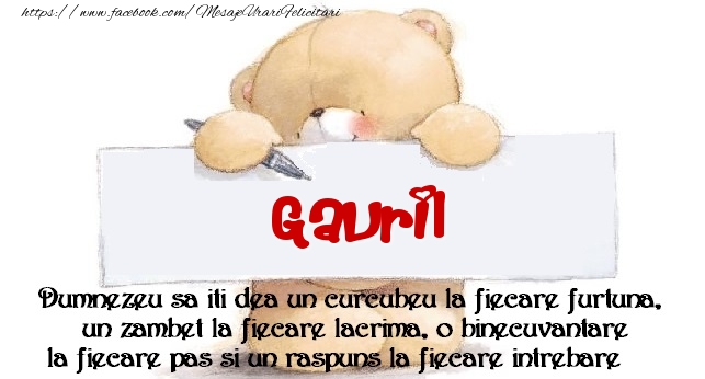 Felicitari de prietenie - Ursuleti | Mesaj pentru prieteni! Gavril