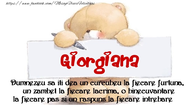 Felicitari de prietenie - Mesaj pentru prieteni! Giorgiana