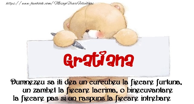 Felicitari de prietenie - Mesaj pentru prieteni! Gratiana