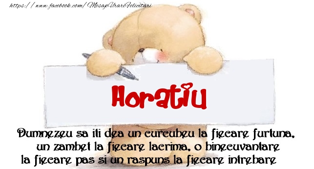 Felicitari de prietenie - Ursuleti | Mesaj pentru prieteni! Horatiu