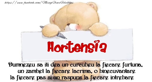 Felicitari de prietenie - Mesaj pentru prieteni! Hortensia