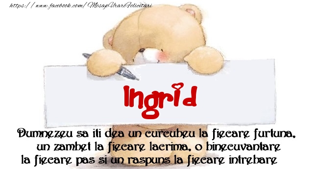 Felicitari de prietenie - Mesaj pentru prieteni! Ingrid