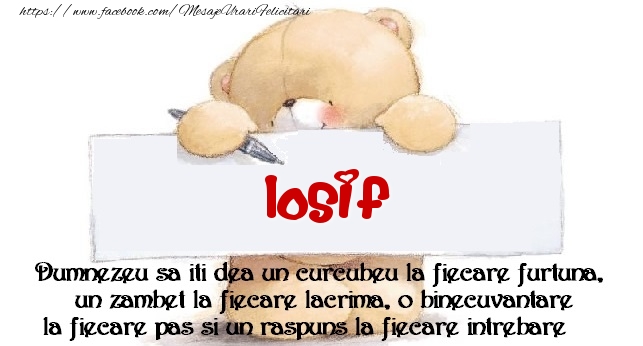 Felicitari de prietenie - Mesaj pentru prieteni! Iosif